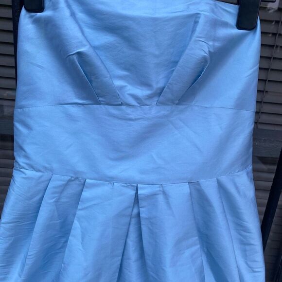Alexia Admor New York Blue Strapless Bow Back Dress, Size Small - Picture 2 of 9